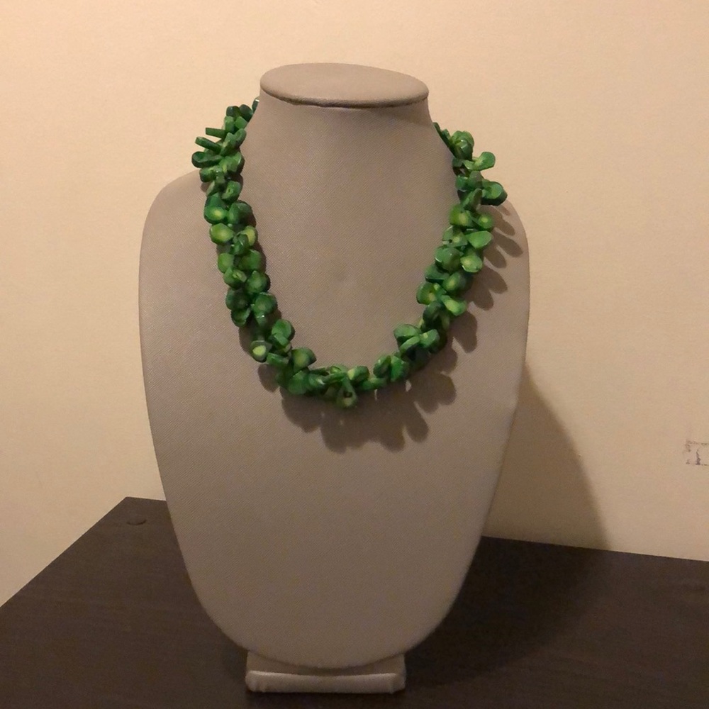 Green Coral Necklace